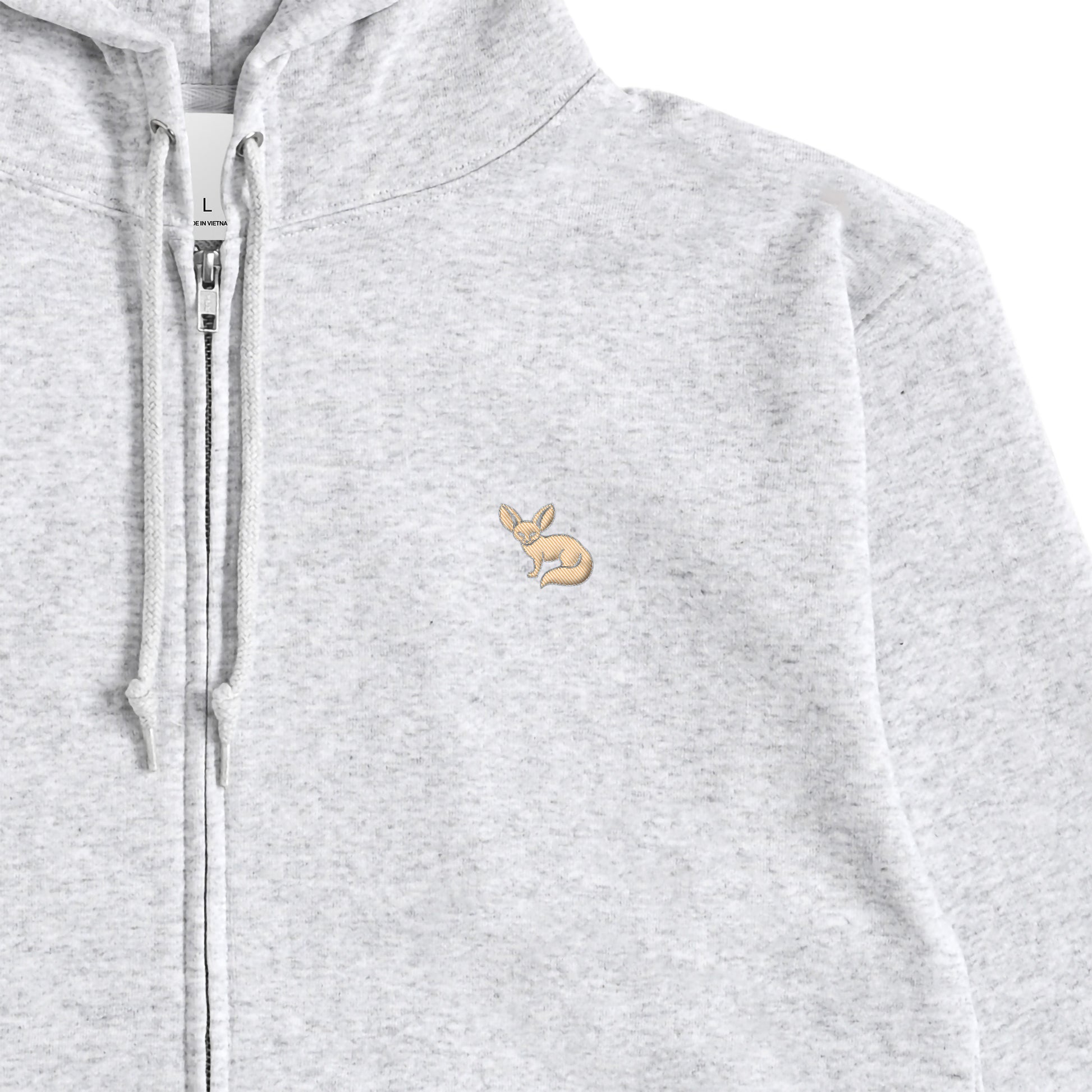 JP Fennex French Terry Zip-Up Hoodie ash image