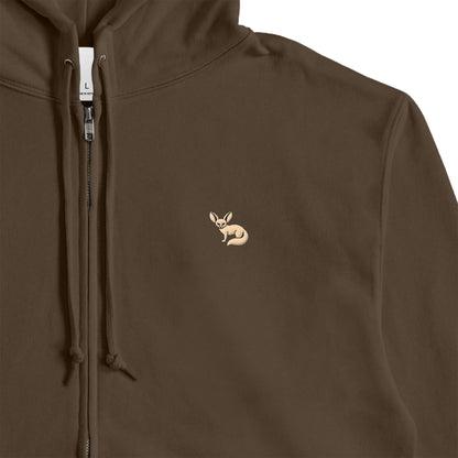 JP Fennex French Terry Zip-Up Hoodie dark-brown image