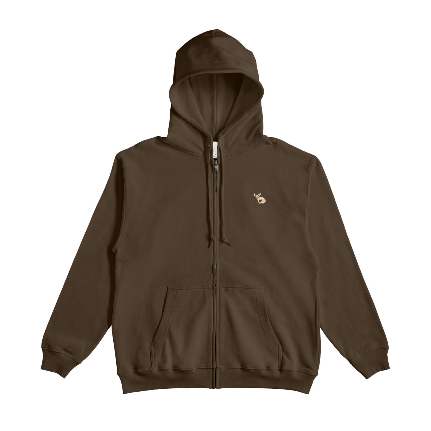 JP Fennex French Terry Zip-Up Hoodie dark-brown image