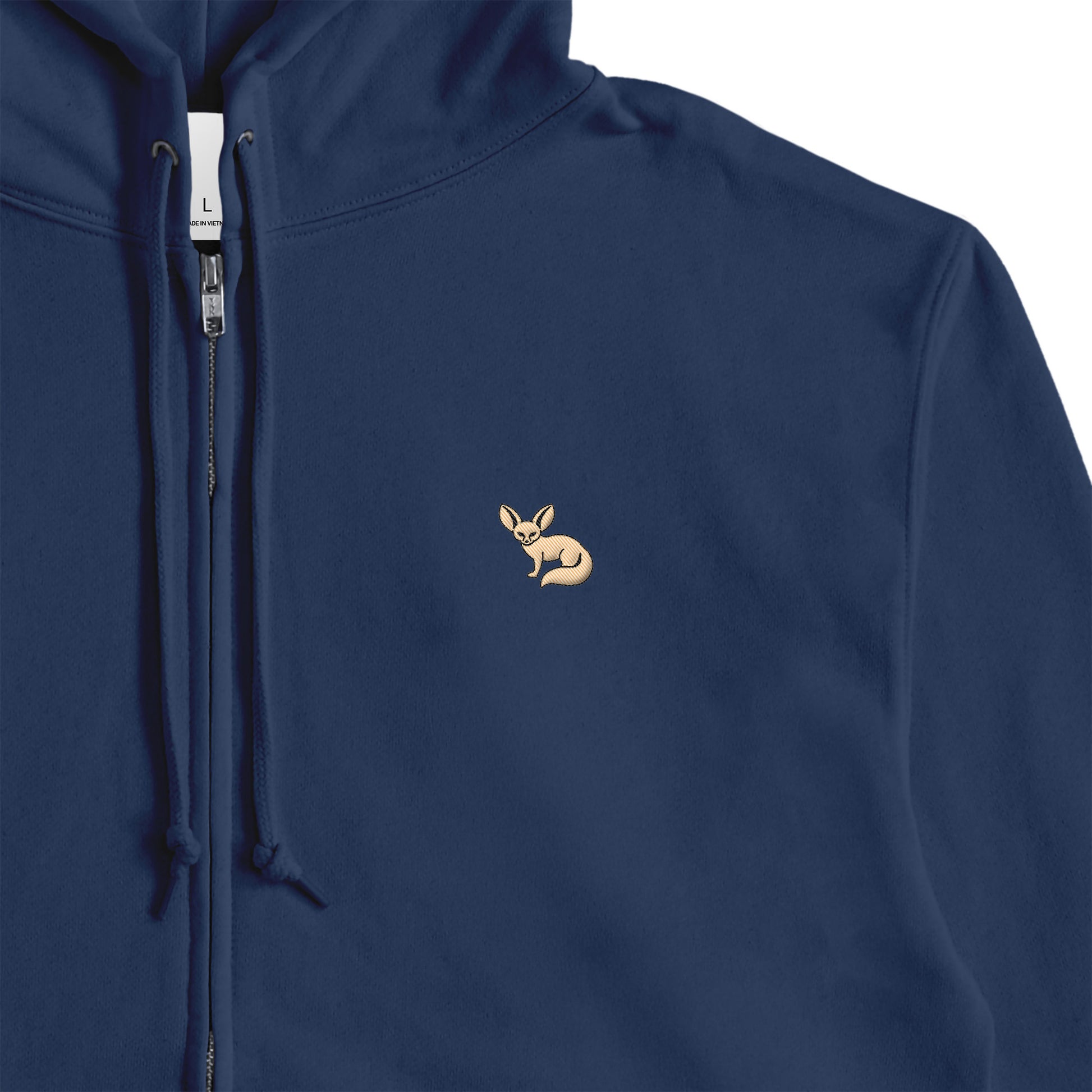 JP Fennex French Terry Zip-Up Hoodie indigo image