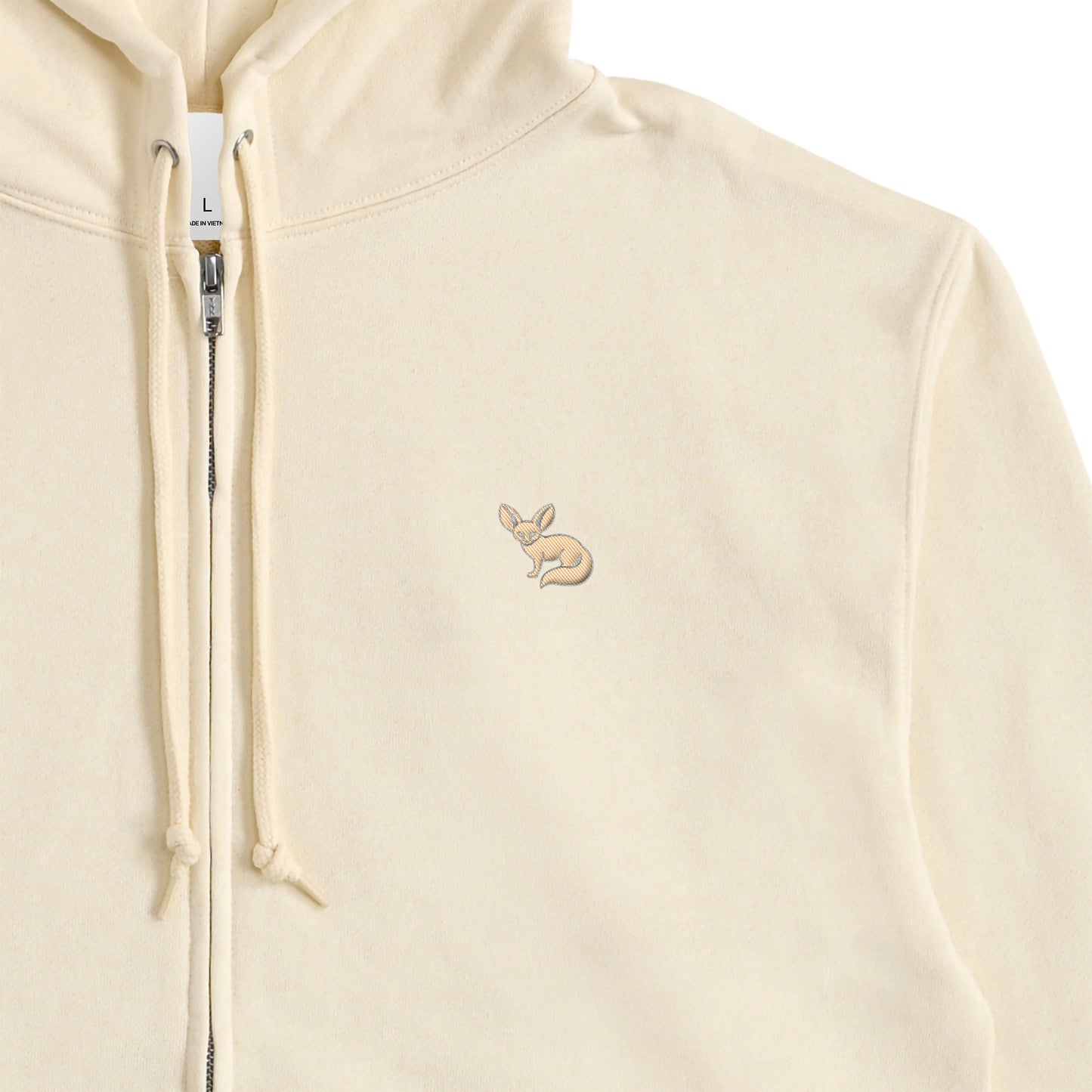 JP Fennex French Terry Zip-Up Hoodie natural image