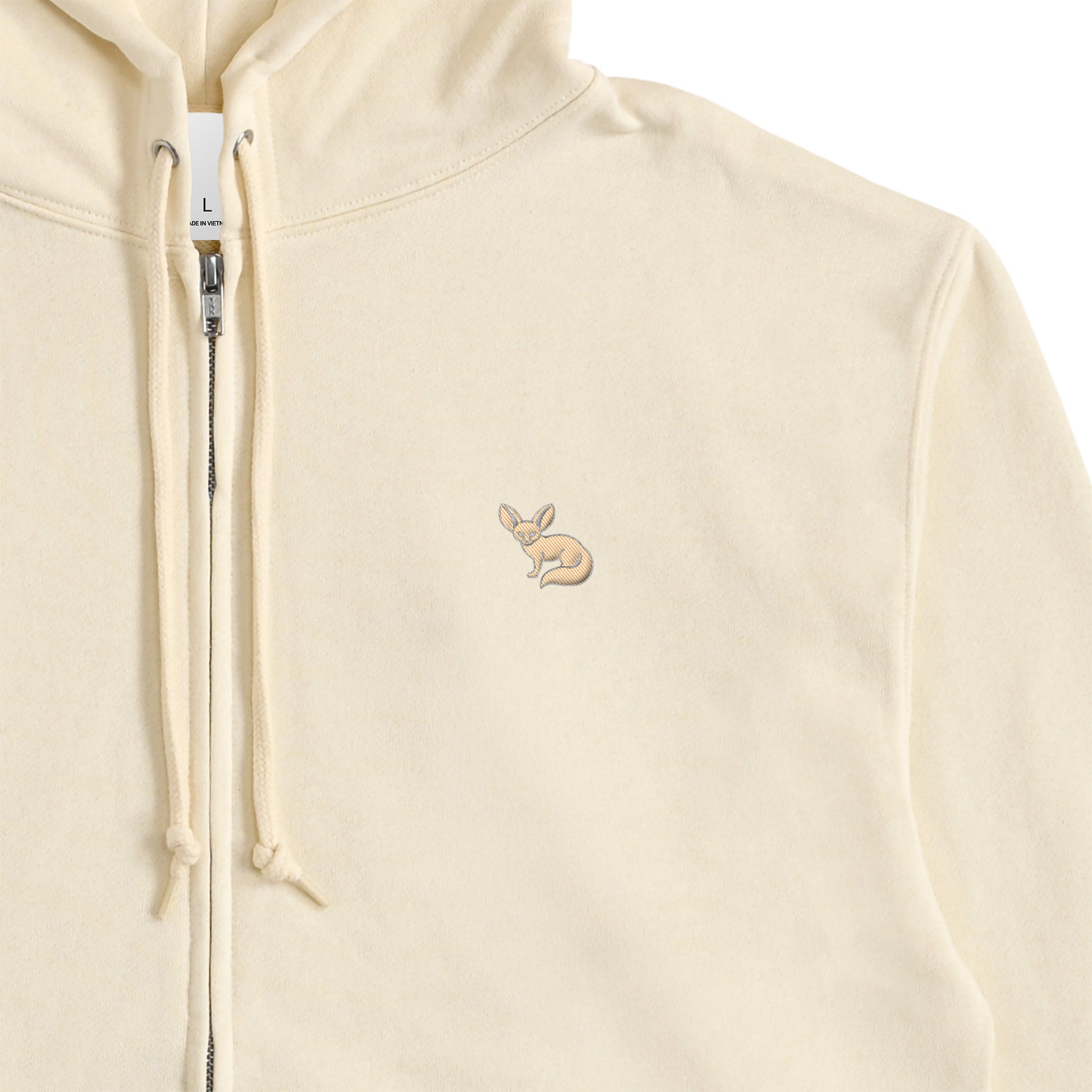 JP Fennex French Terry Zip-Up Hoodie natural image