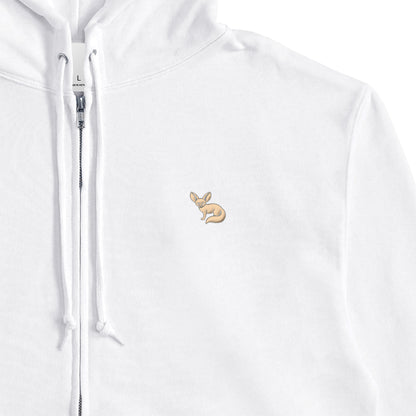 JP Fennex French Terry Zip-Up Hoodie white image