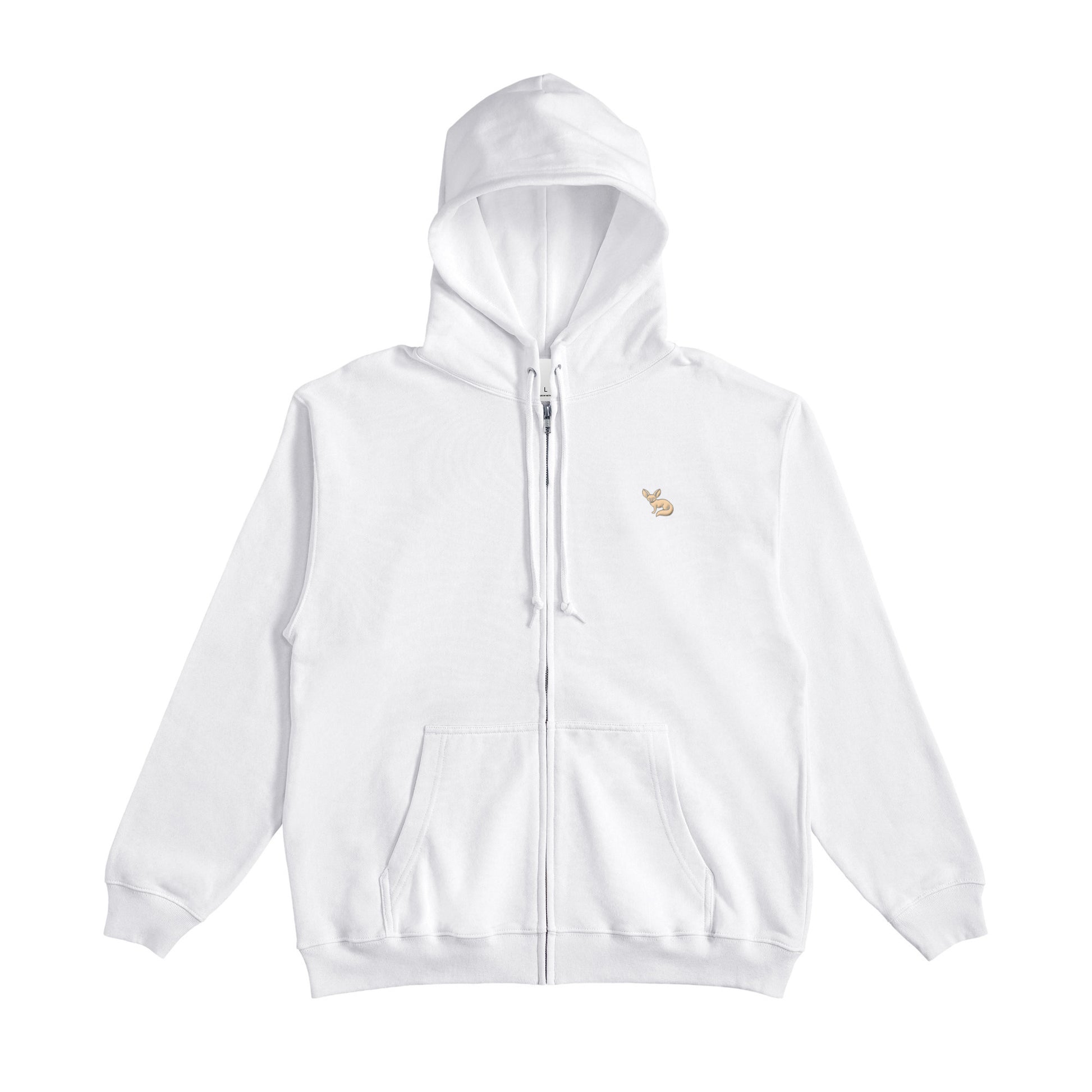 JP Fennex French Terry Zip-Up Hoodie white image