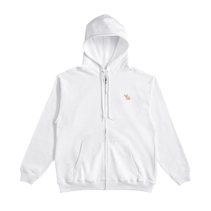 JP Fennex French Terry Zip-Up Hoodie white image