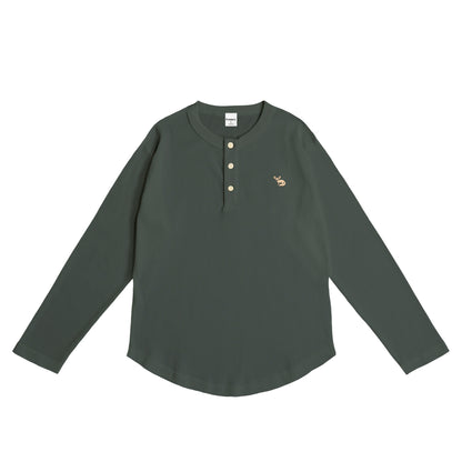 JP Fennex Waffle Henry Neck green-gray image