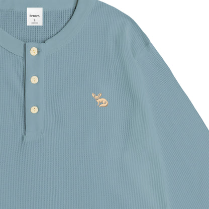 JP Fennex Waffle Henry Neck smoky-blue image