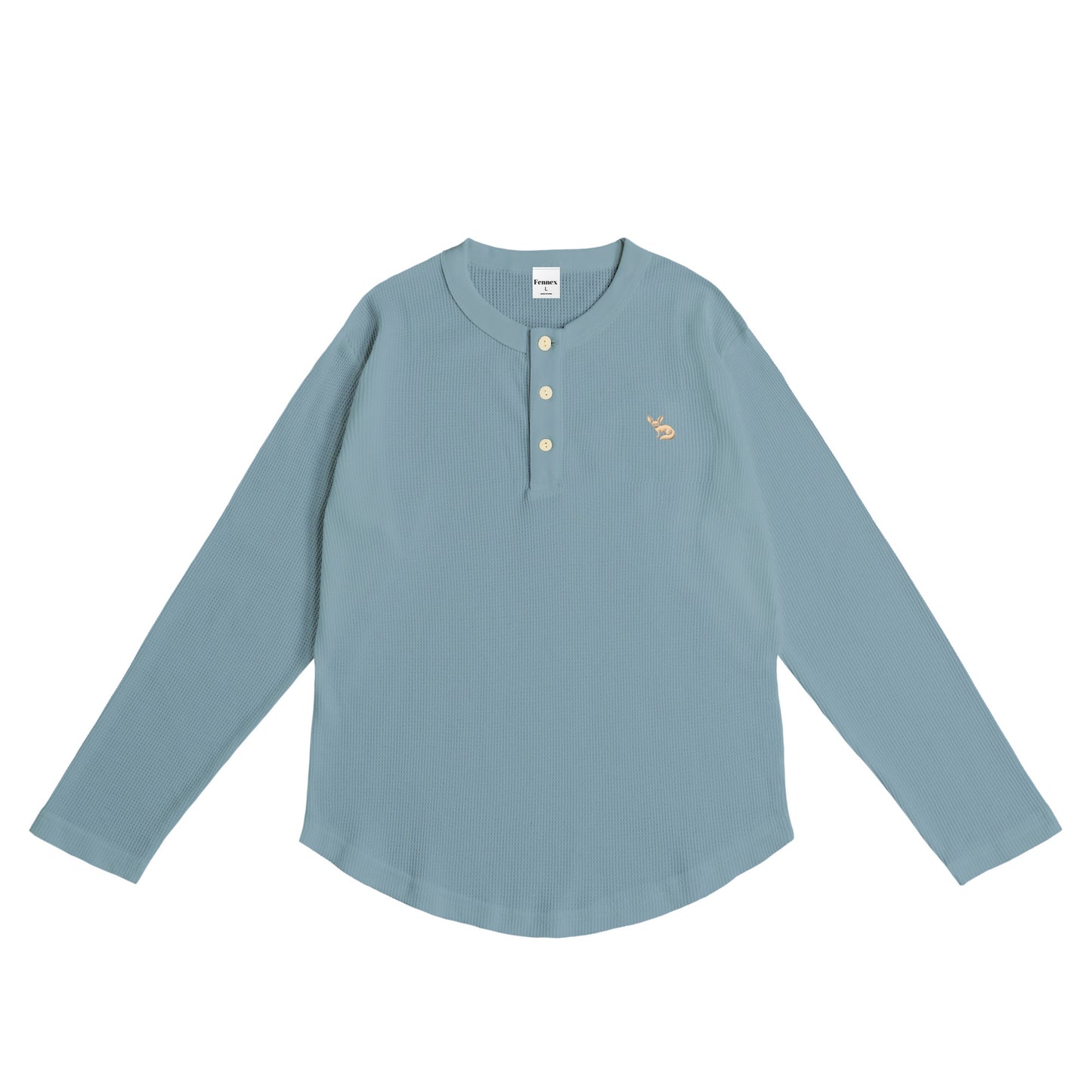 JP Fennex Waffle Henry Neck smoky-blue image