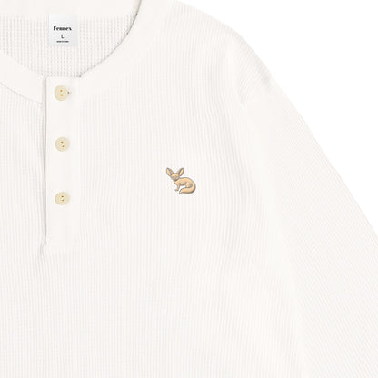 JP Fennex Waffle Henry Neck white image